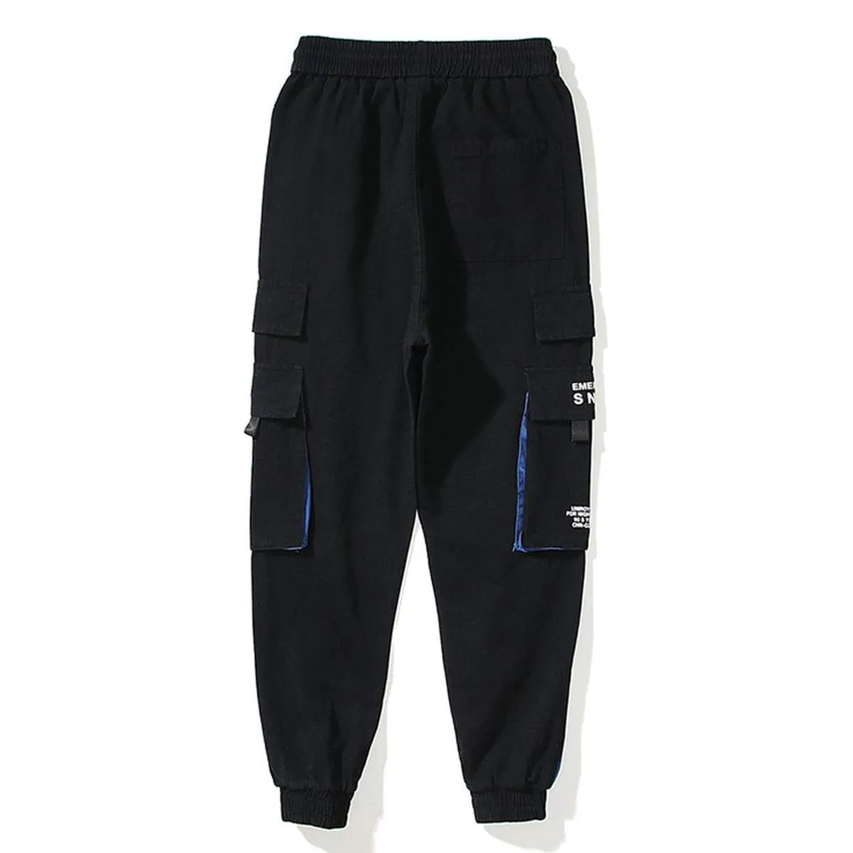 WLS Letter Printed  Side Pocket Cargo Pants