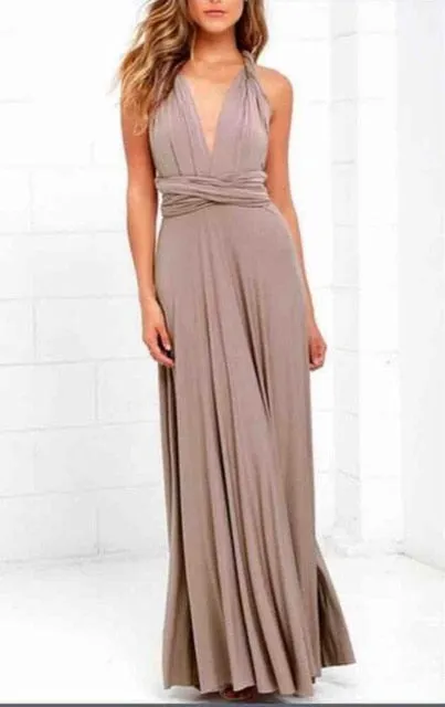 Women Multiway way wrap long maxi dress