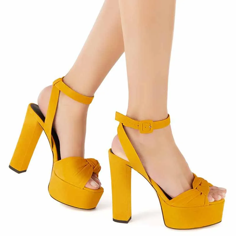 Women Peep Toe Ankle Strap Platform Sandals Wedges Shoes