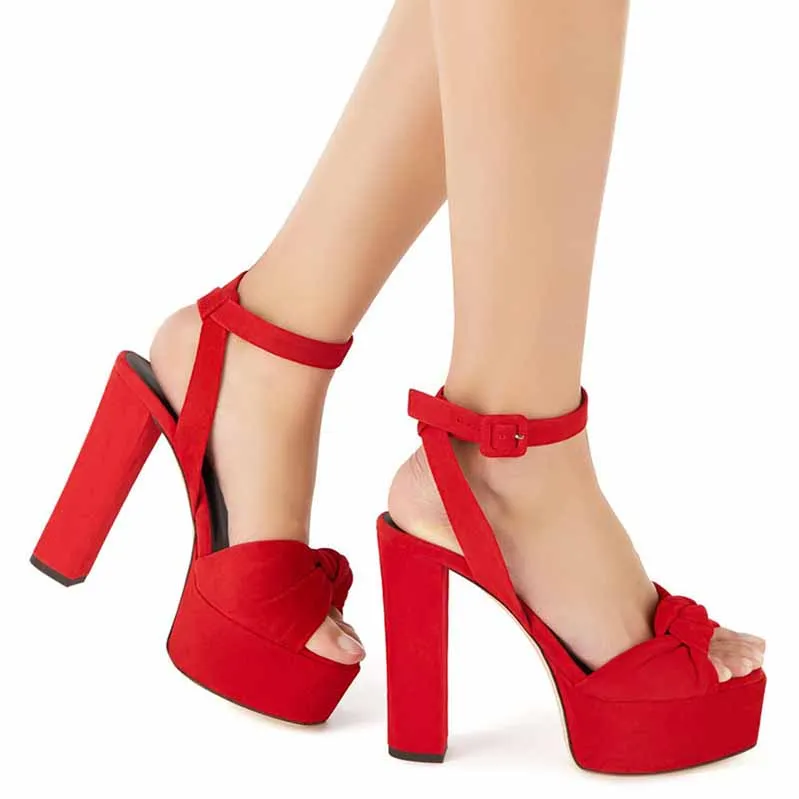 Women Peep Toe Ankle Strap Platform Sandals Wedges Shoes