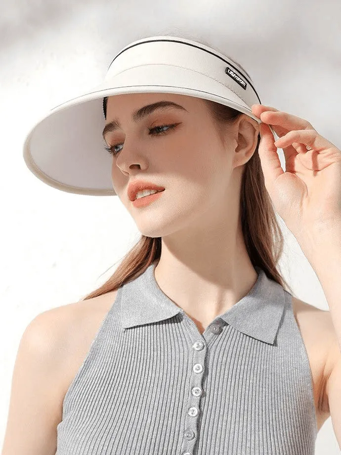 Women's Adjustable Sun Proof Hollow Cap / Visor Foldable Sun Hat - SF0501