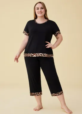 Women's Bamboo Viscose Capri Lounge Pajama Set