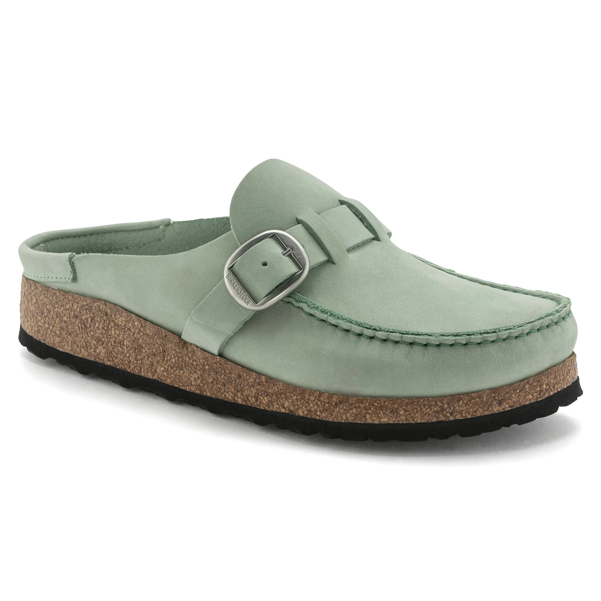 Women's Birkenstock Buckley Nubuck Leather Color: Matcha