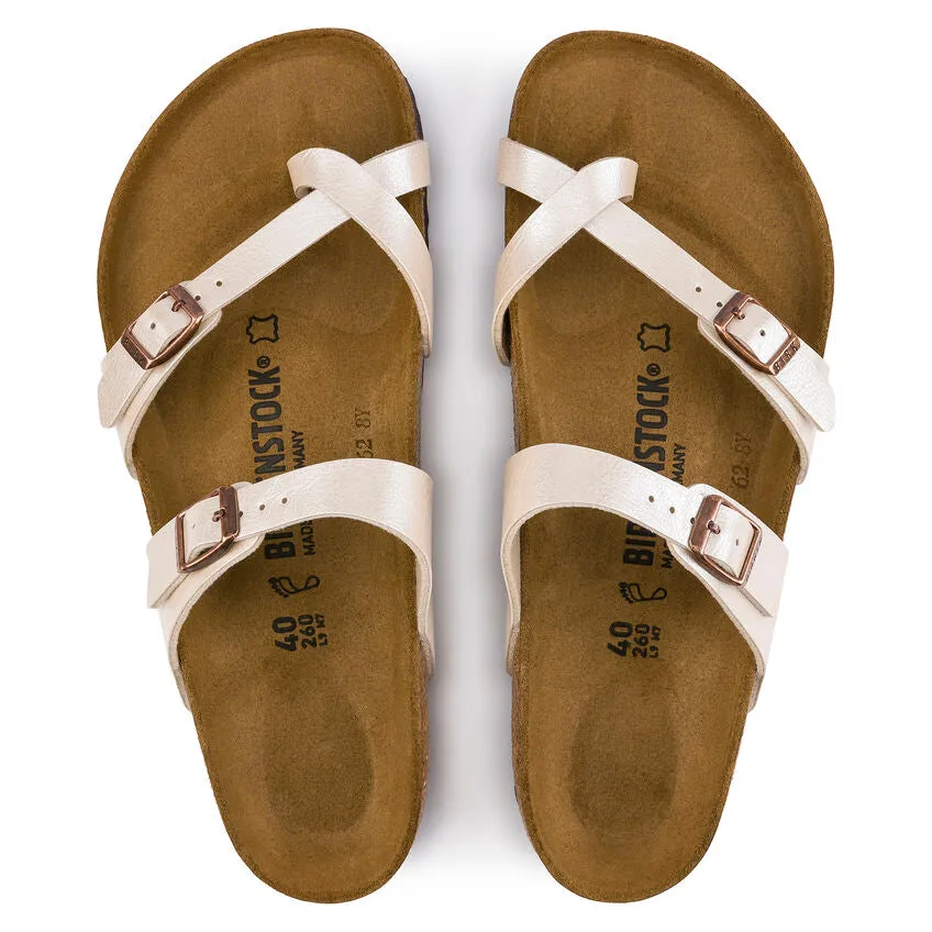 WOMEN'S BIRKENSTOCK MAYARI BIRKO-FLOR | GRACEFUL PEARL WHITE