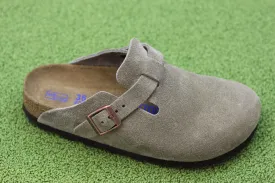 Women's Boston Clog - Taupe Suede