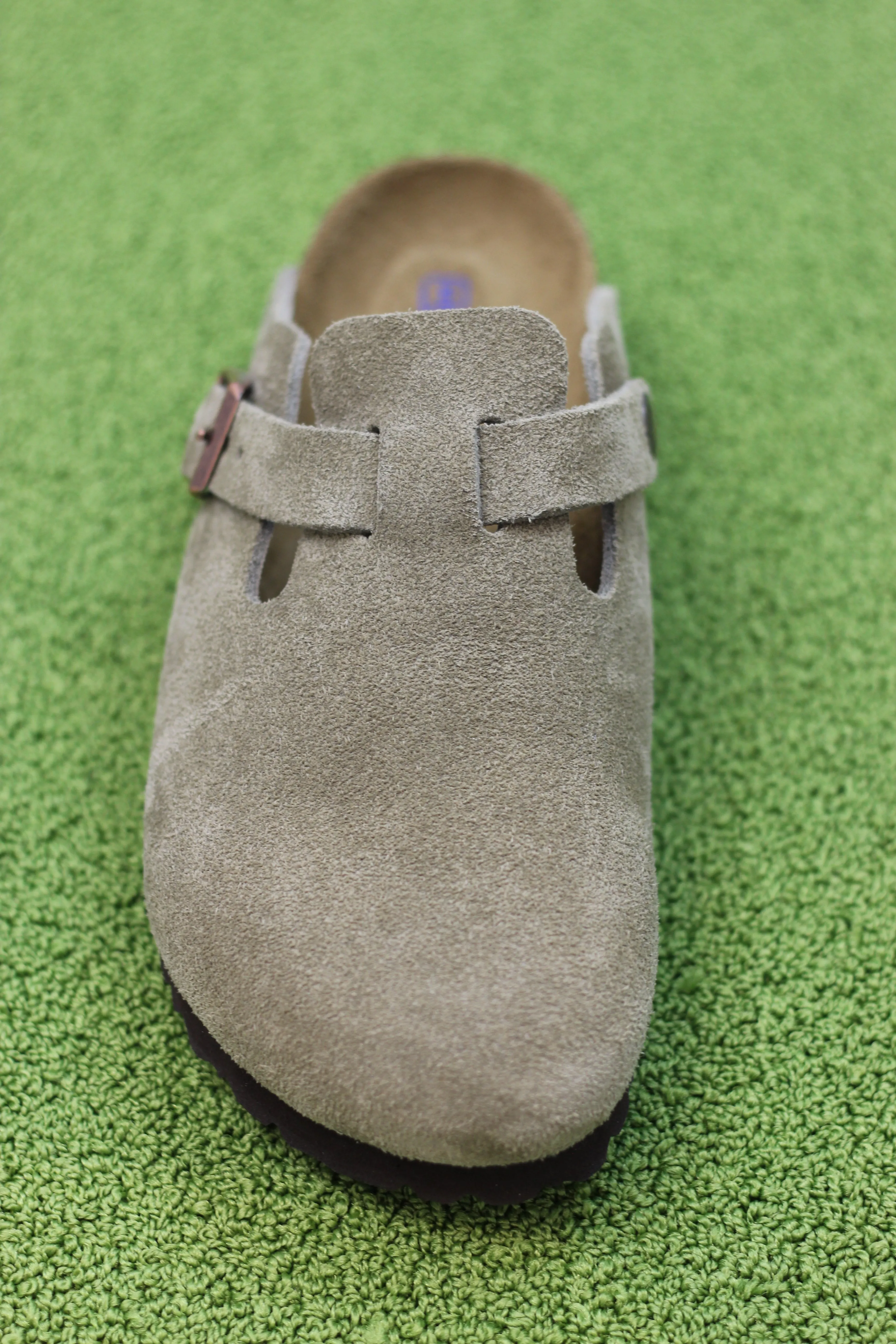 Women's Boston Clog - Taupe Suede