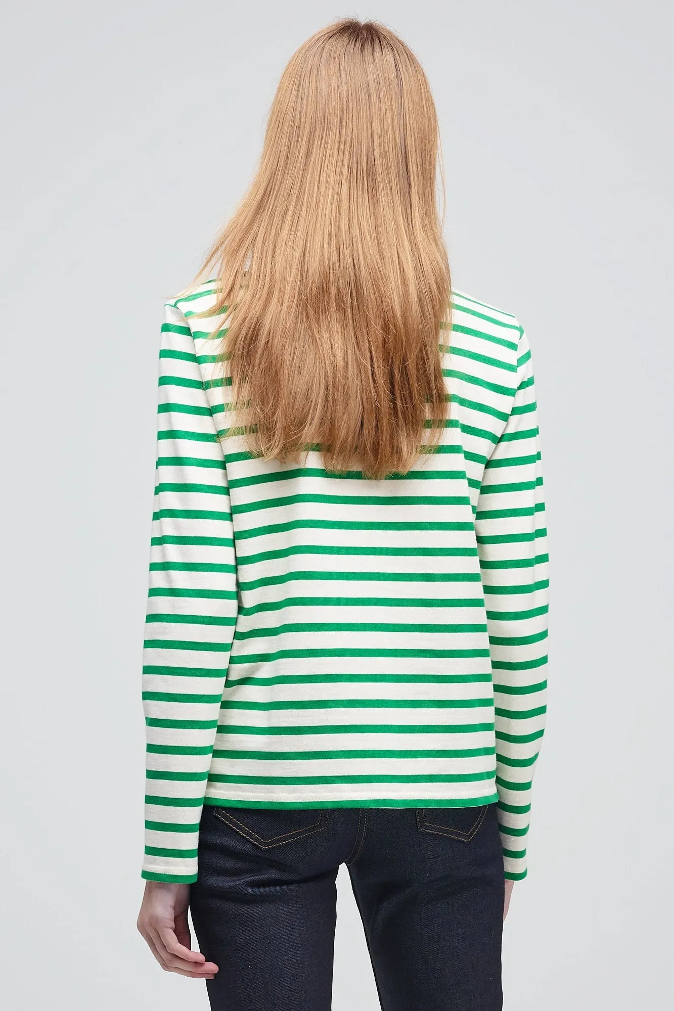 Women's Breton - Ecru/Green