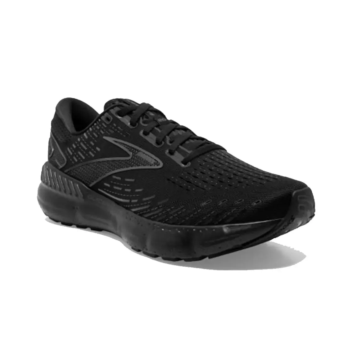 Womens Brooks Glycerin GTS 20 (Wide) - Black / Black