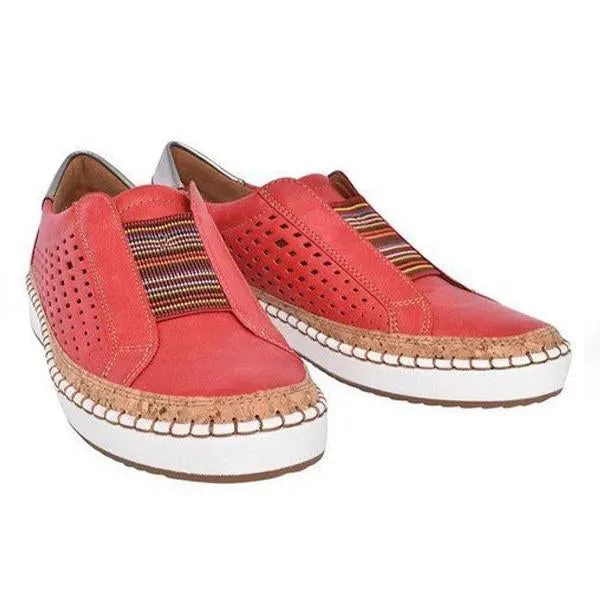 Women's Casual Retro Solid Color Hollow Shoes 75440350C