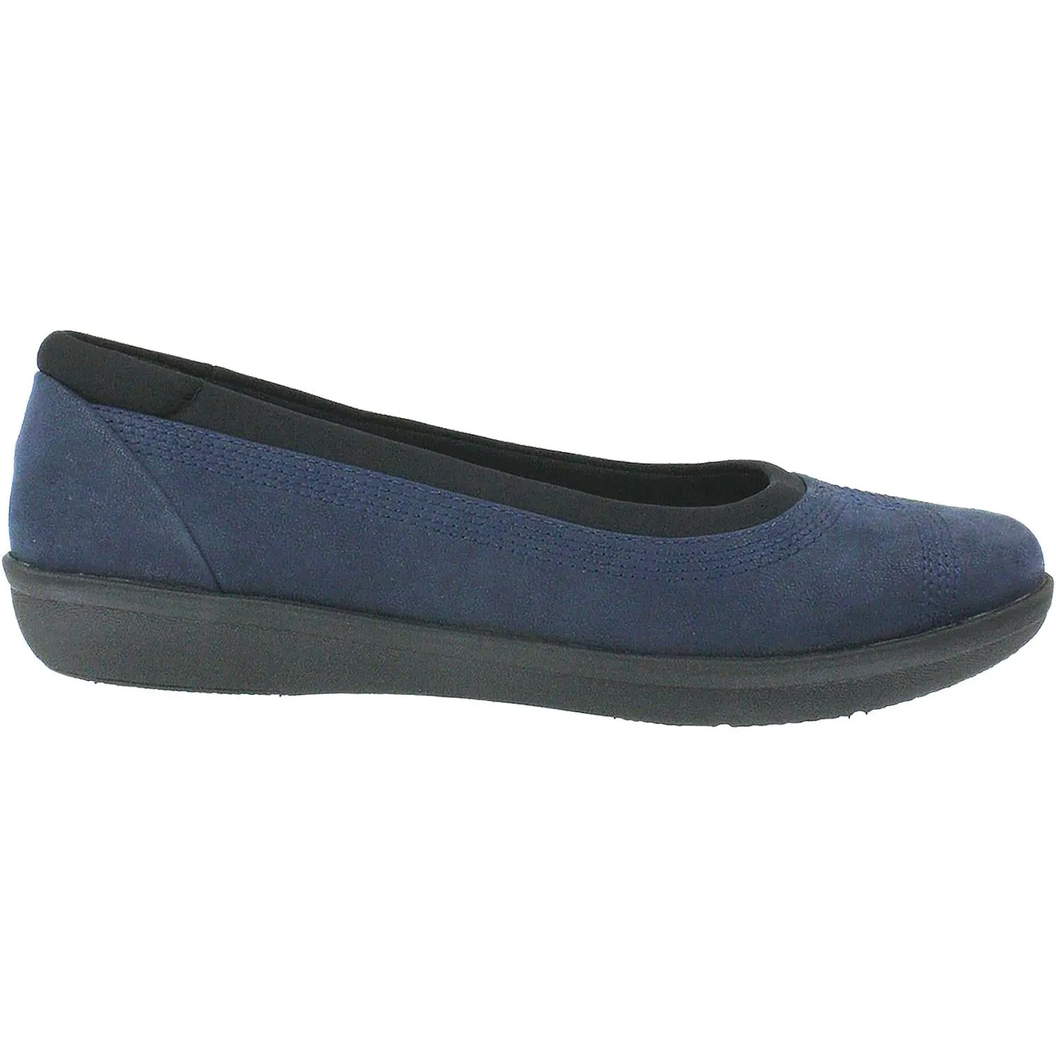 Women's Clarks Cloudsteppers Ayla Low Navy Fabric