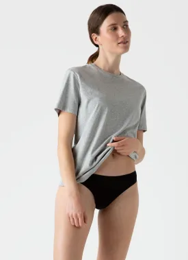 Women's Cotton Brief in Black