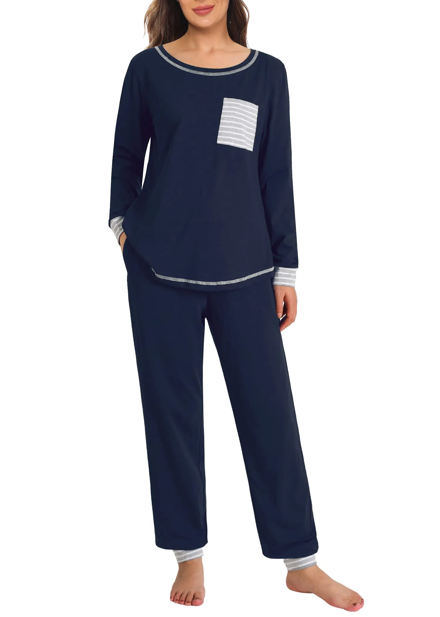 Women's Cotton Pajama Set Long Sleeve Sleepwear