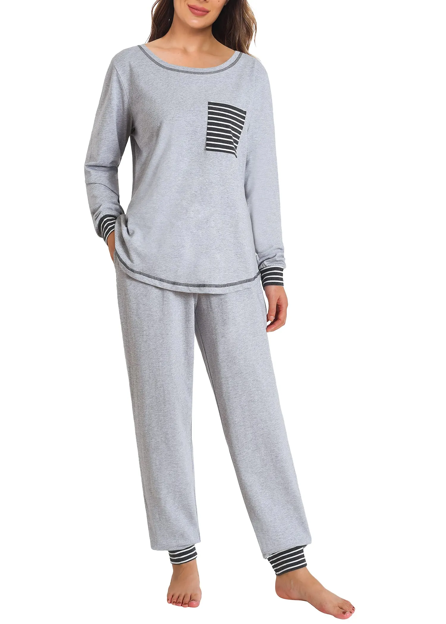 Women's Cotton Pajama Set Long Sleeve Sleepwear