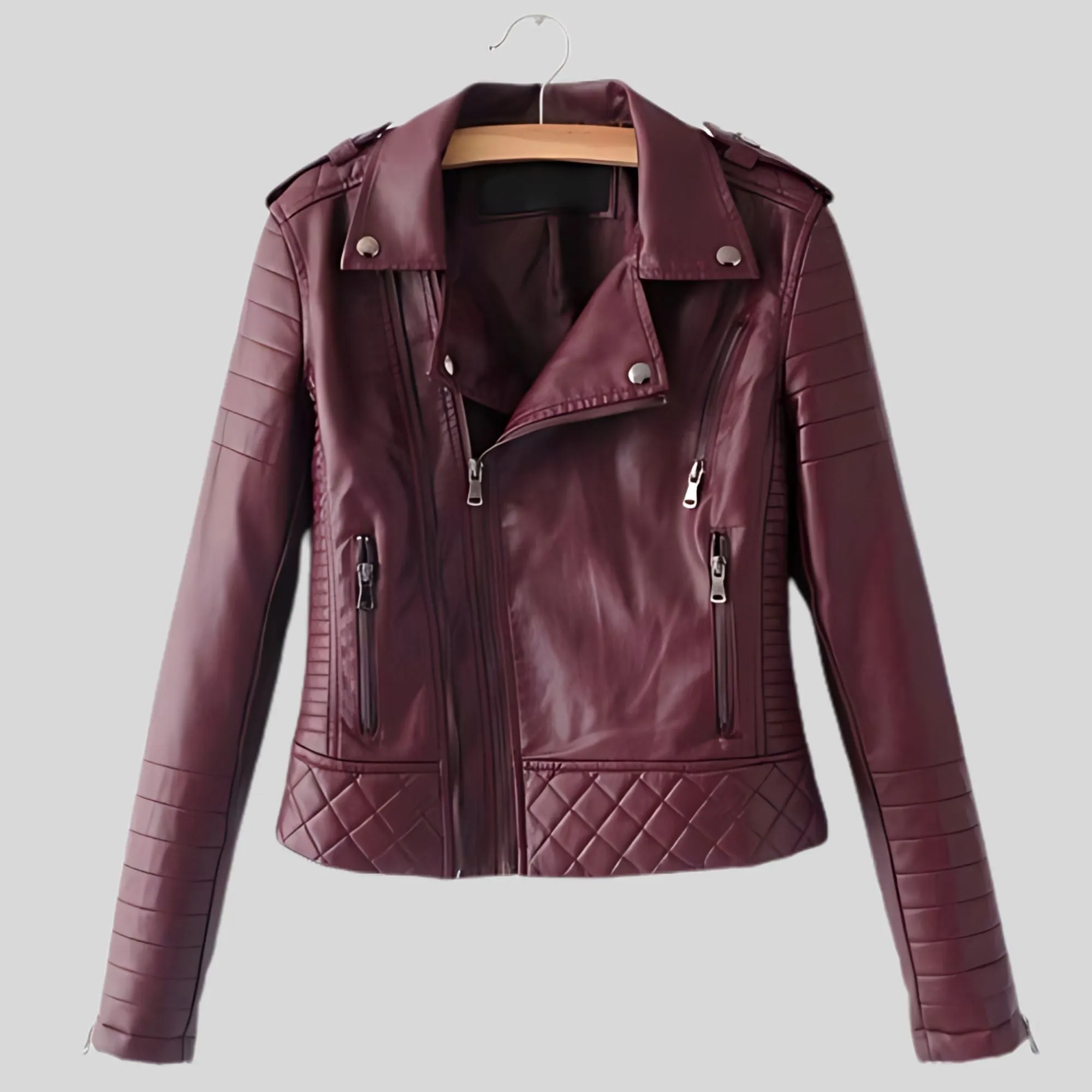 Women's Designer Motorcycle Biker Real Leather Jacket