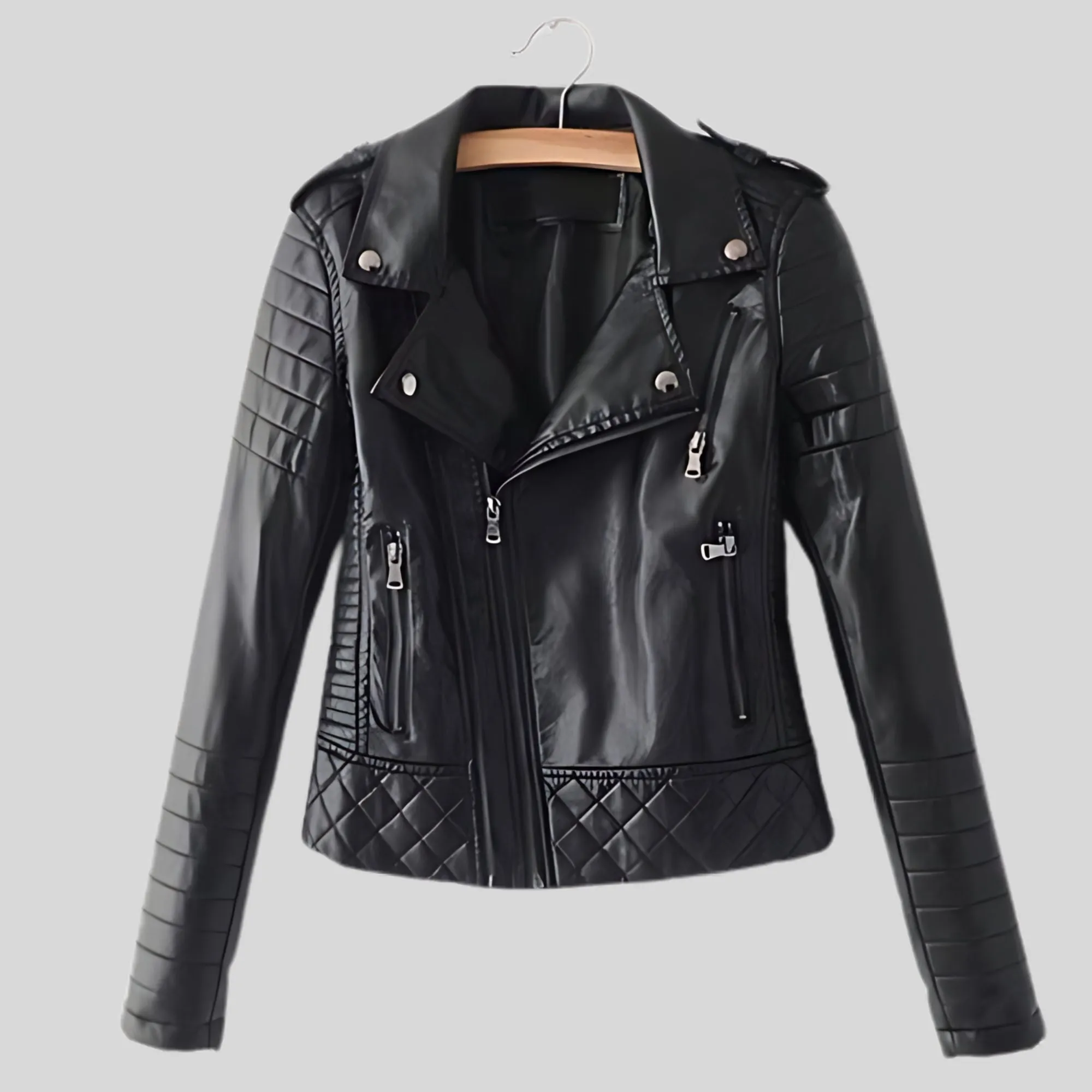 Women's Designer Motorcycle Biker Real Leather Jacket