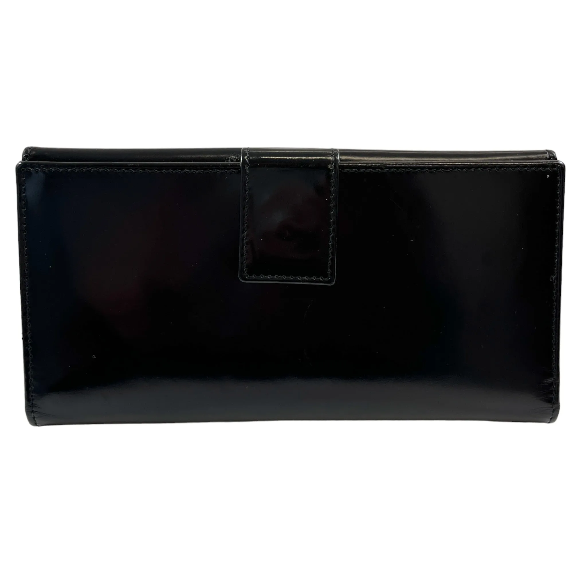 Women's Embossed Logo Purse Black