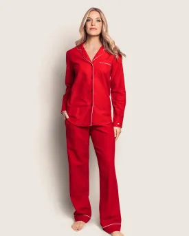 Women's Flannel Pajama Set | Red