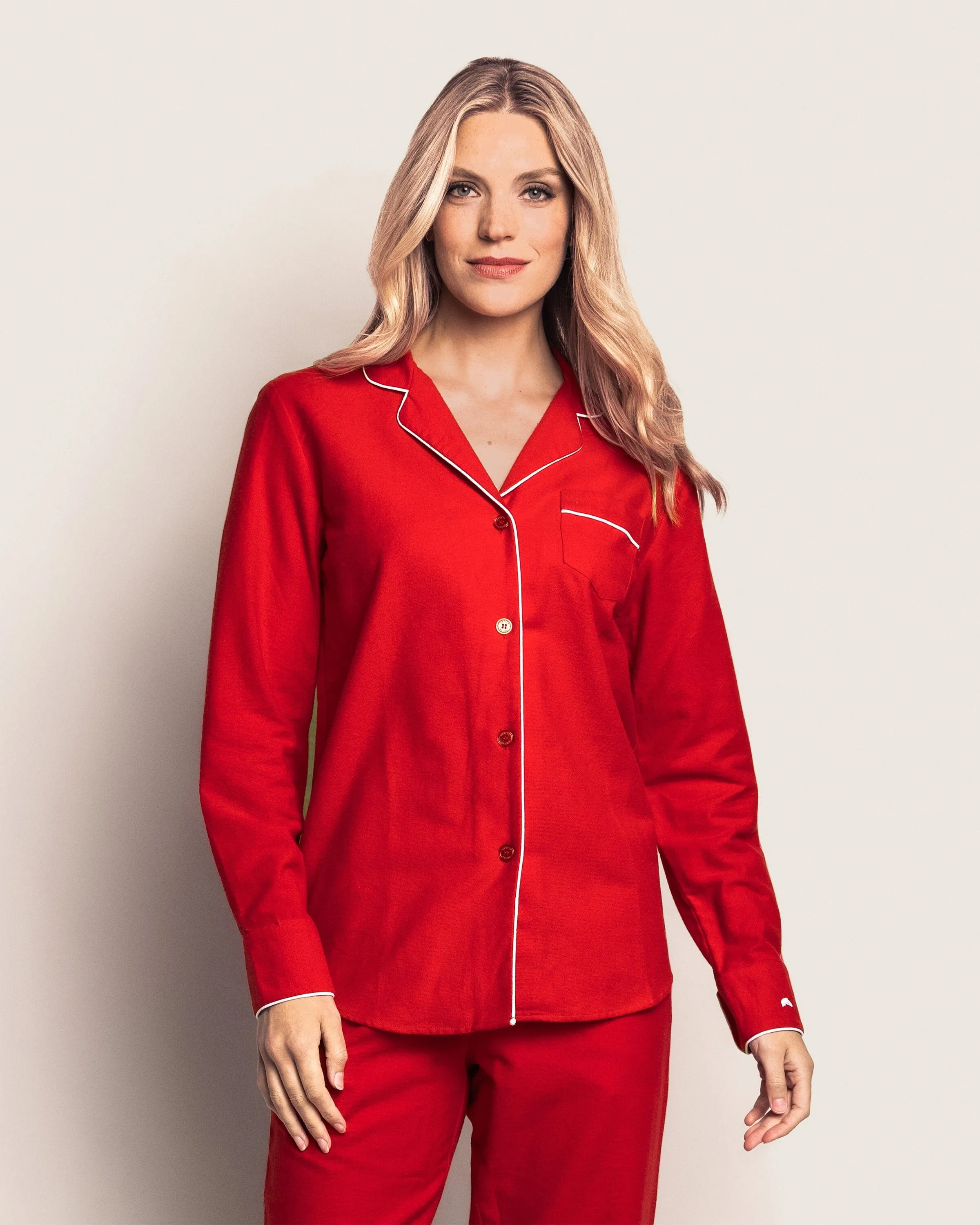 Women's Flannel Pajama Set | Red