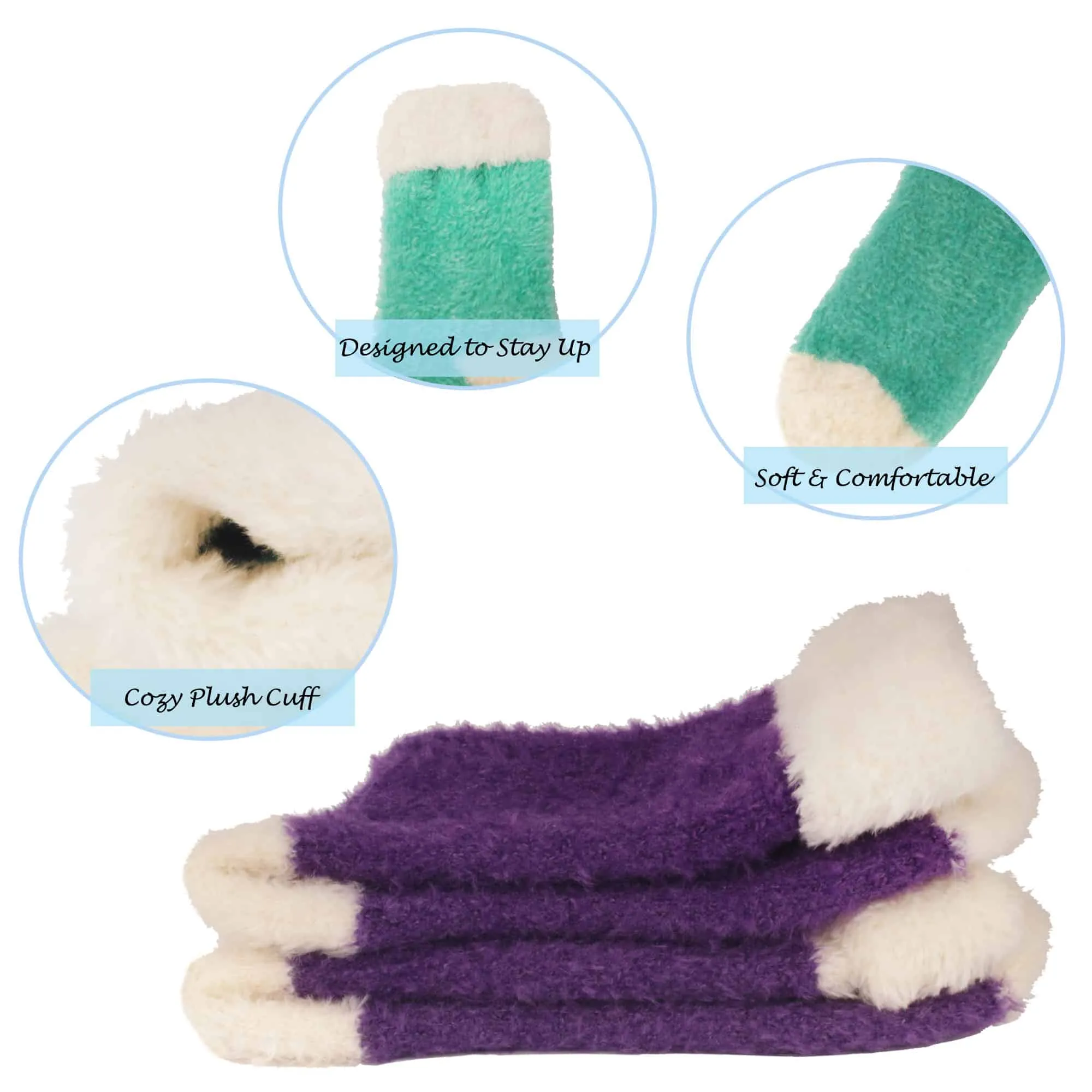 Women's Fuzzy Cuff Socks