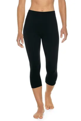 Women's High-Rise Asana Yoga Capris  |  Black