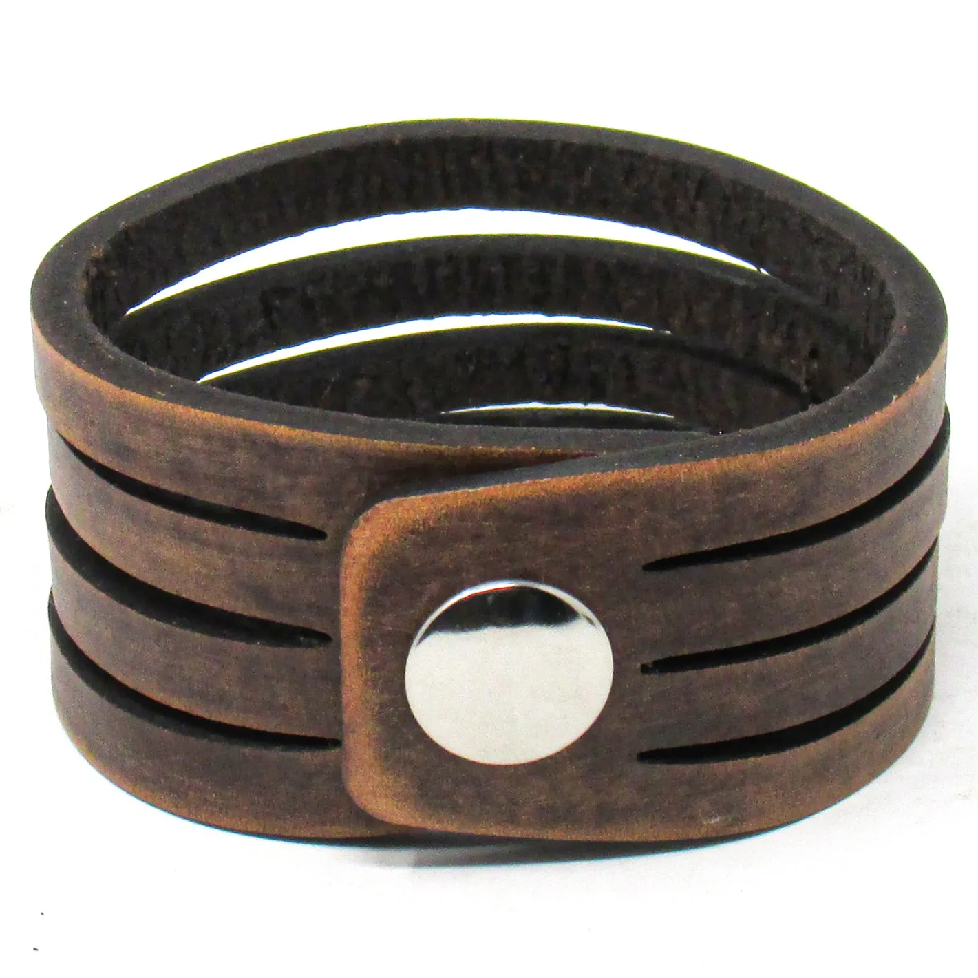 Women's Leather Cuff - Slice Cut Cuff