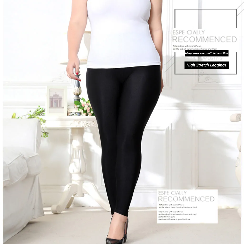 women's leggings casual leggings  high stretch  pants Plus-Size Stretch  Leggings