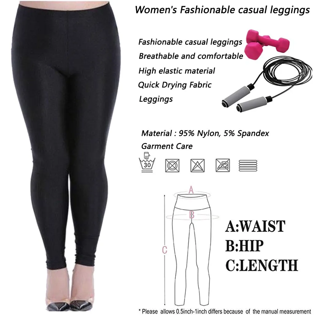 women's leggings casual leggings  high stretch  pants Plus-Size Stretch  Leggings