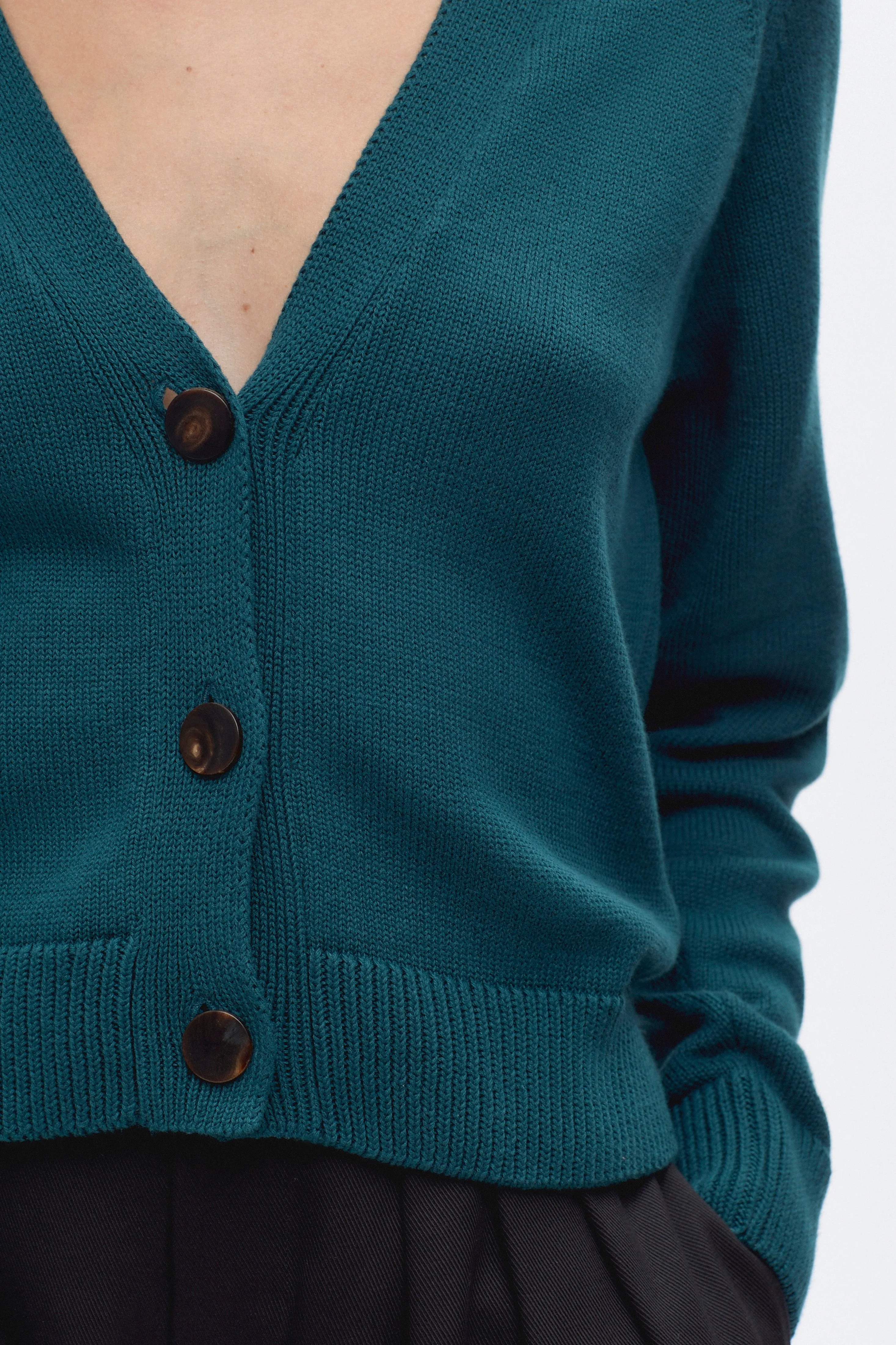 Women's Leila Cardigan in Dark Teal