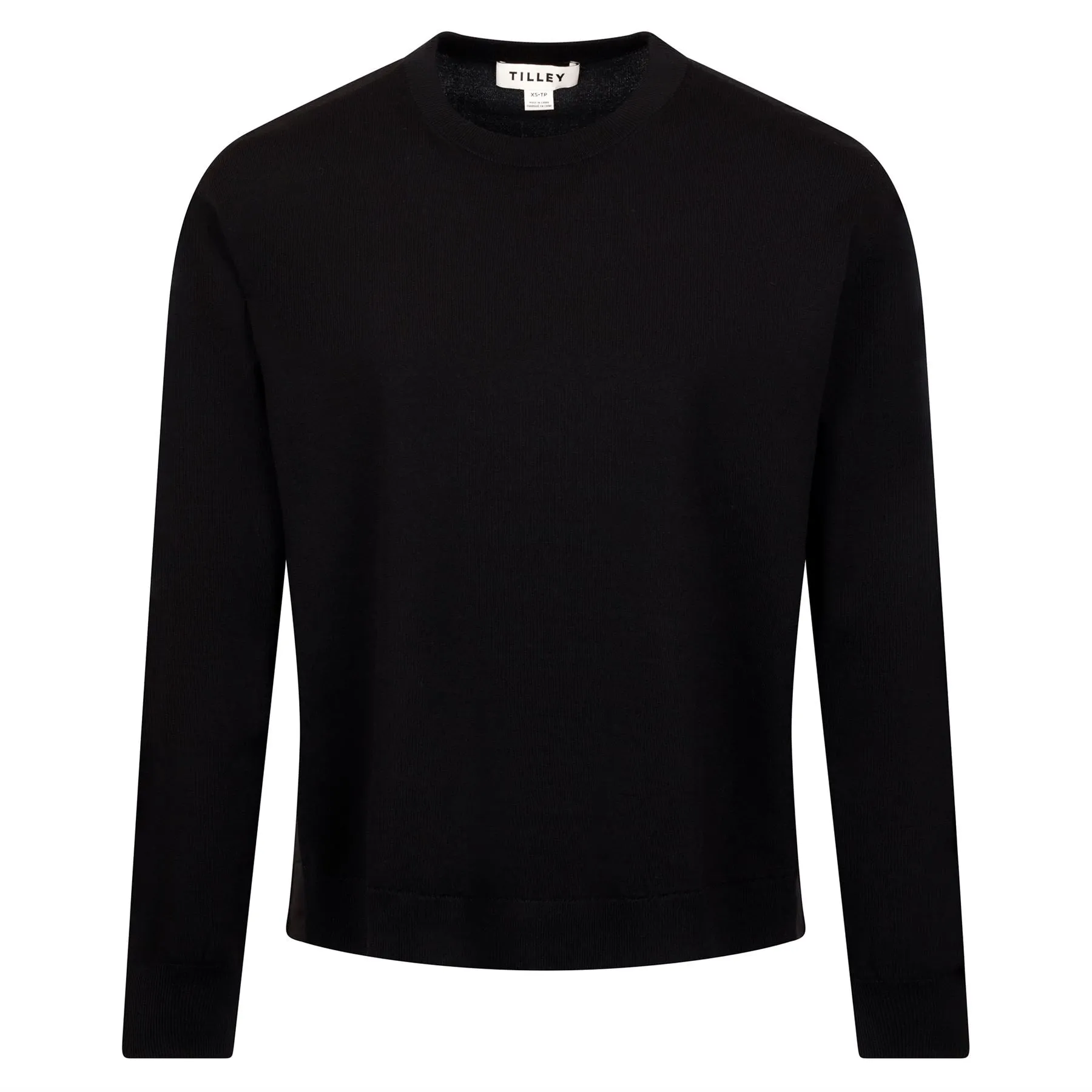 Womens LS Mix Sweater Black - AW24