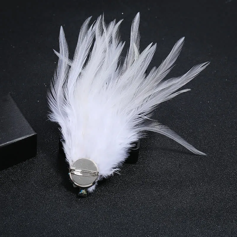 Women's Luxury Crystal Branch Snowflake Feather Brooch