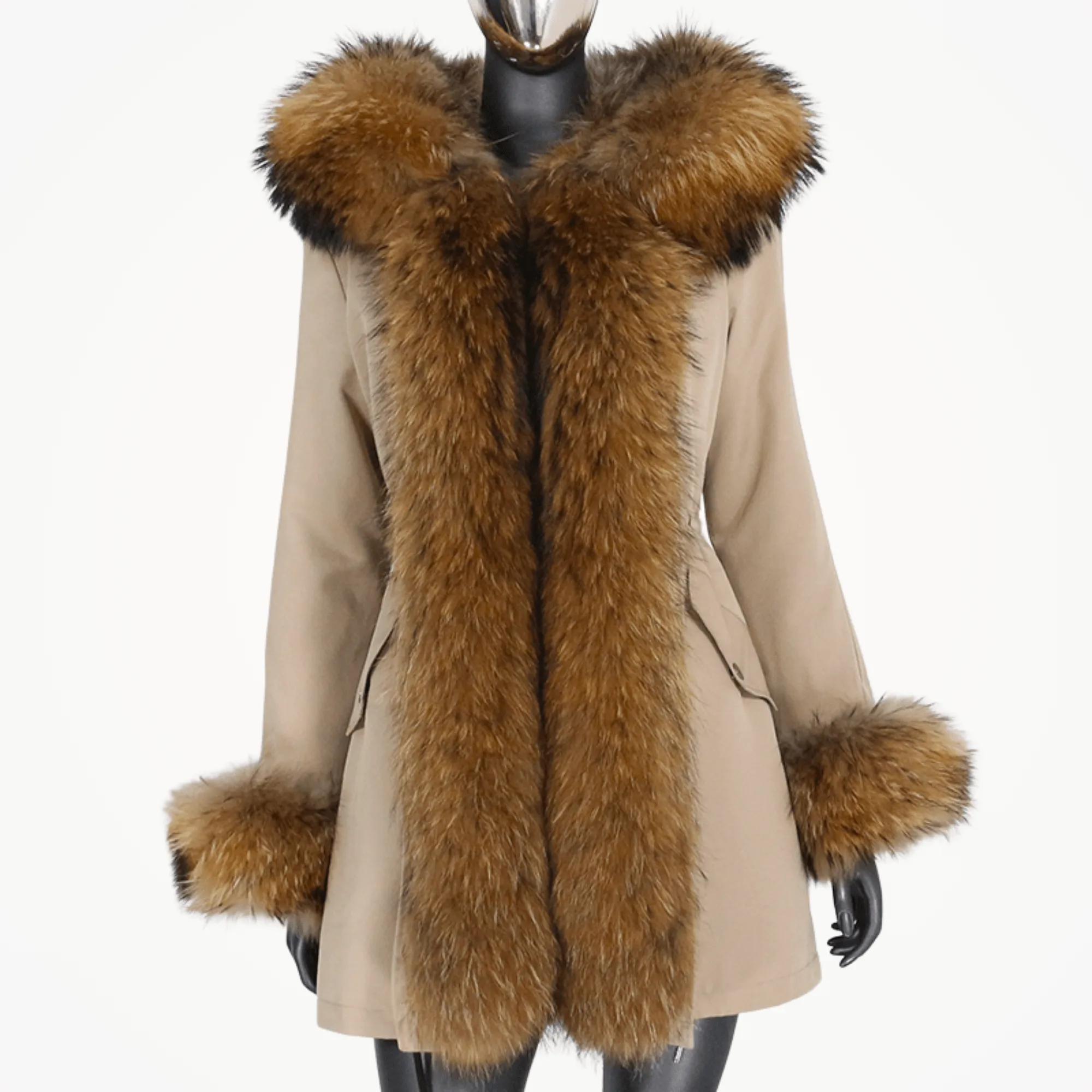 Women's Luxury Real Fur Waterproof Parka "Full Fur Alpha Style"