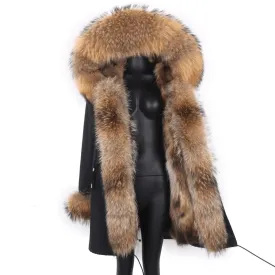 Women's Luxury Real Fur Waterproof Parka "Full Fur Alpha Style"