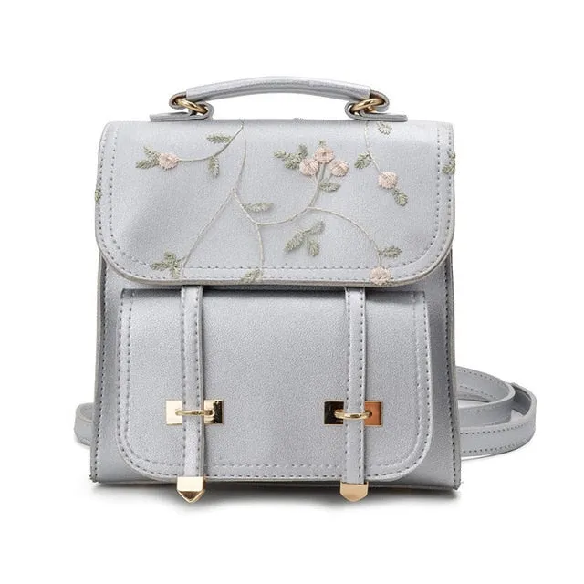 Women's Mini Floral Purse Backpack