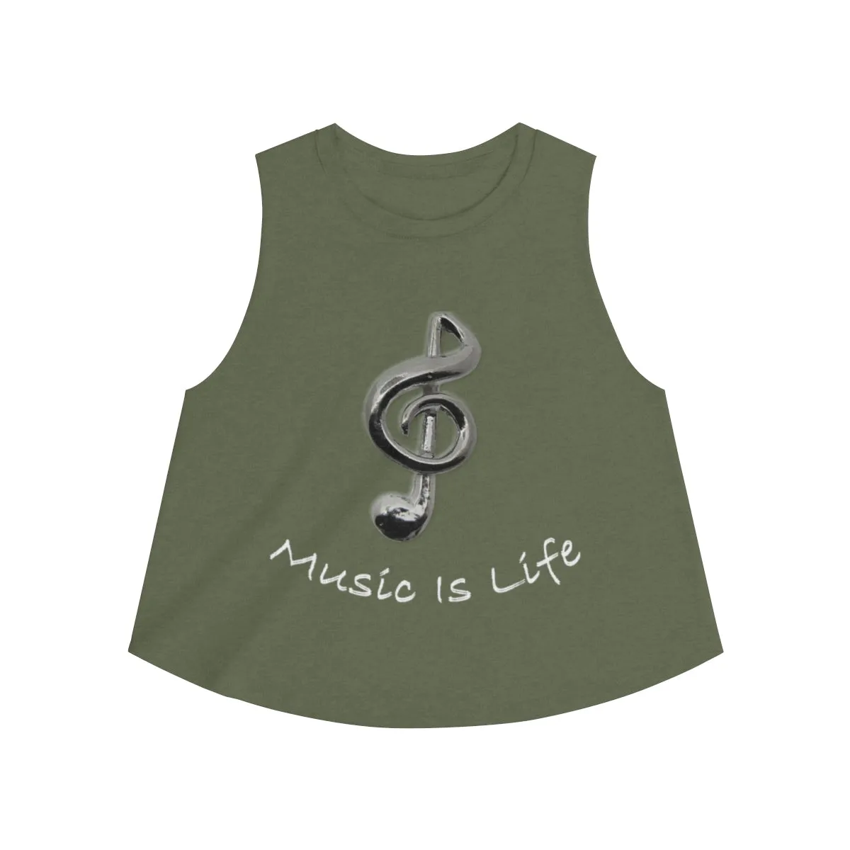 Women's Music Is Life crop top