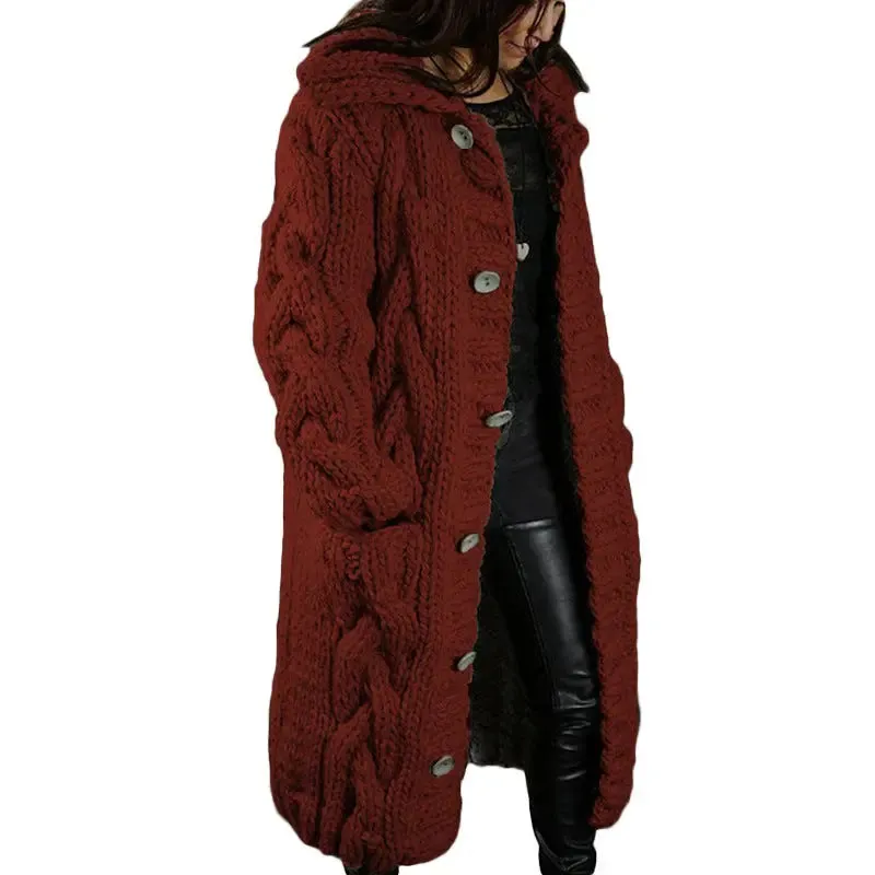 Women's Plus Size Cardigan Coat