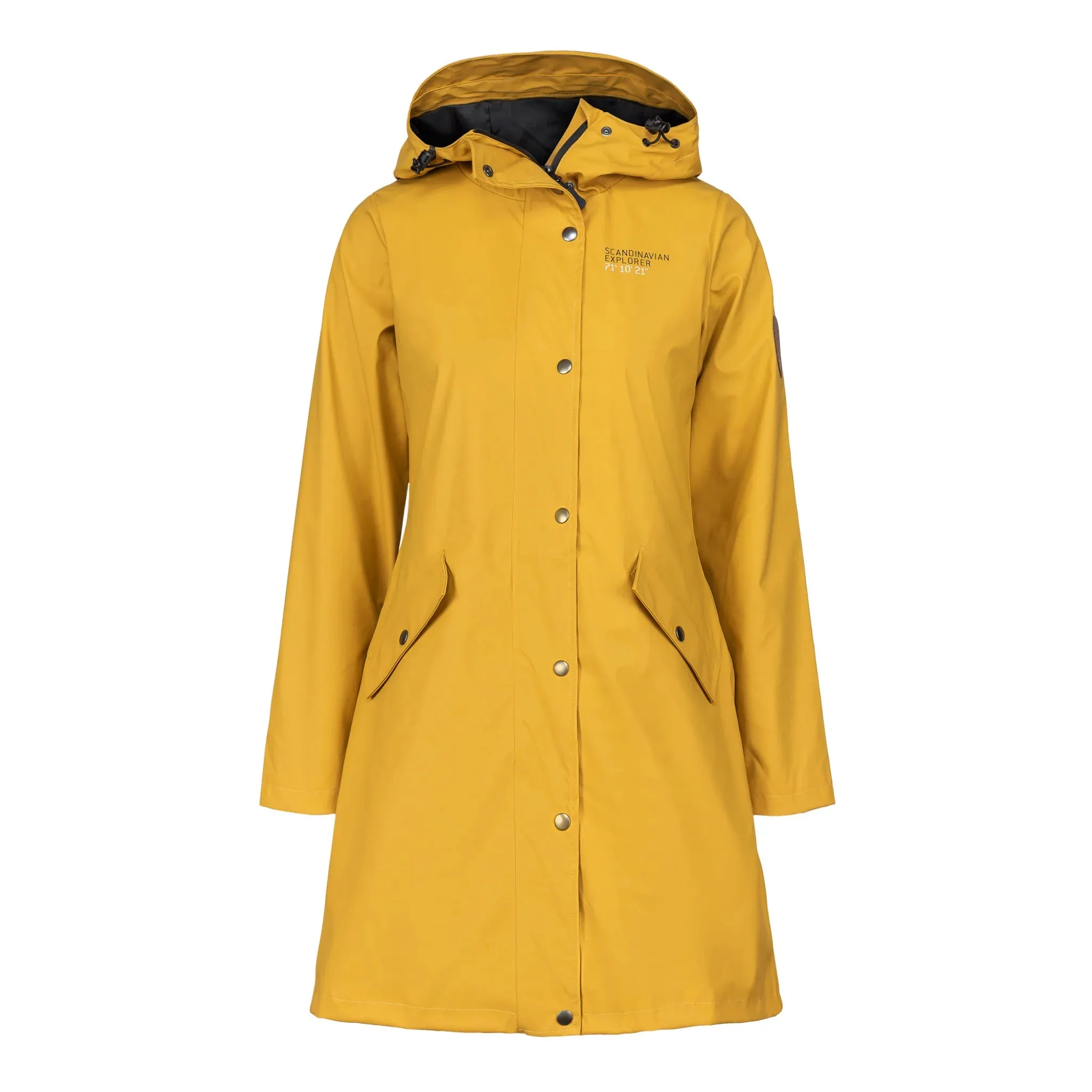 Women's Scandinavian Raincoat - Yellow