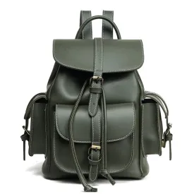 Women's Small Vintage Vegan Leather Rucksack