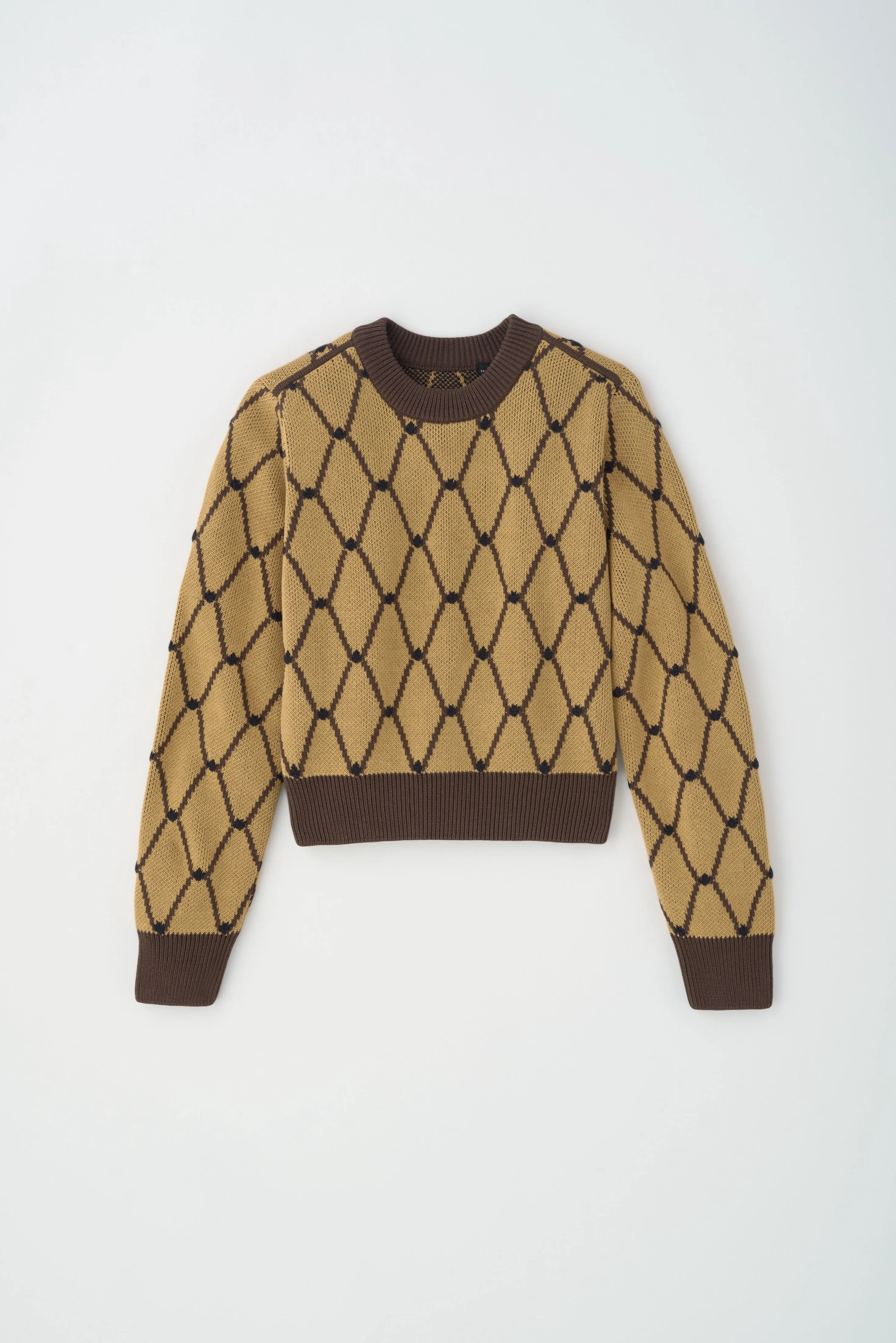 Women's Soad Sweater in Camel/Carafe/Black