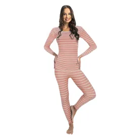 Women's Striped Thermal Set