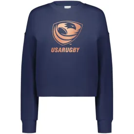 Women's USA Rugby Bronze Slouchy Crew Sweatshirt