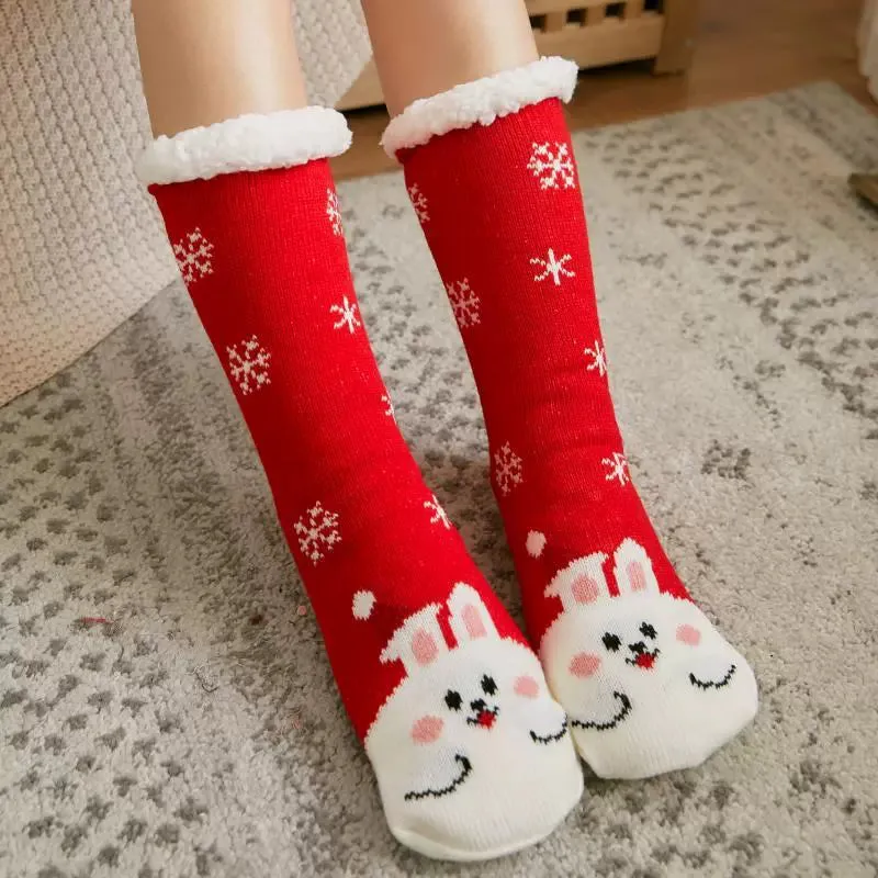 Women's Winter Warm Slipper Socks  Cozy Comfort with Nonskid Grip