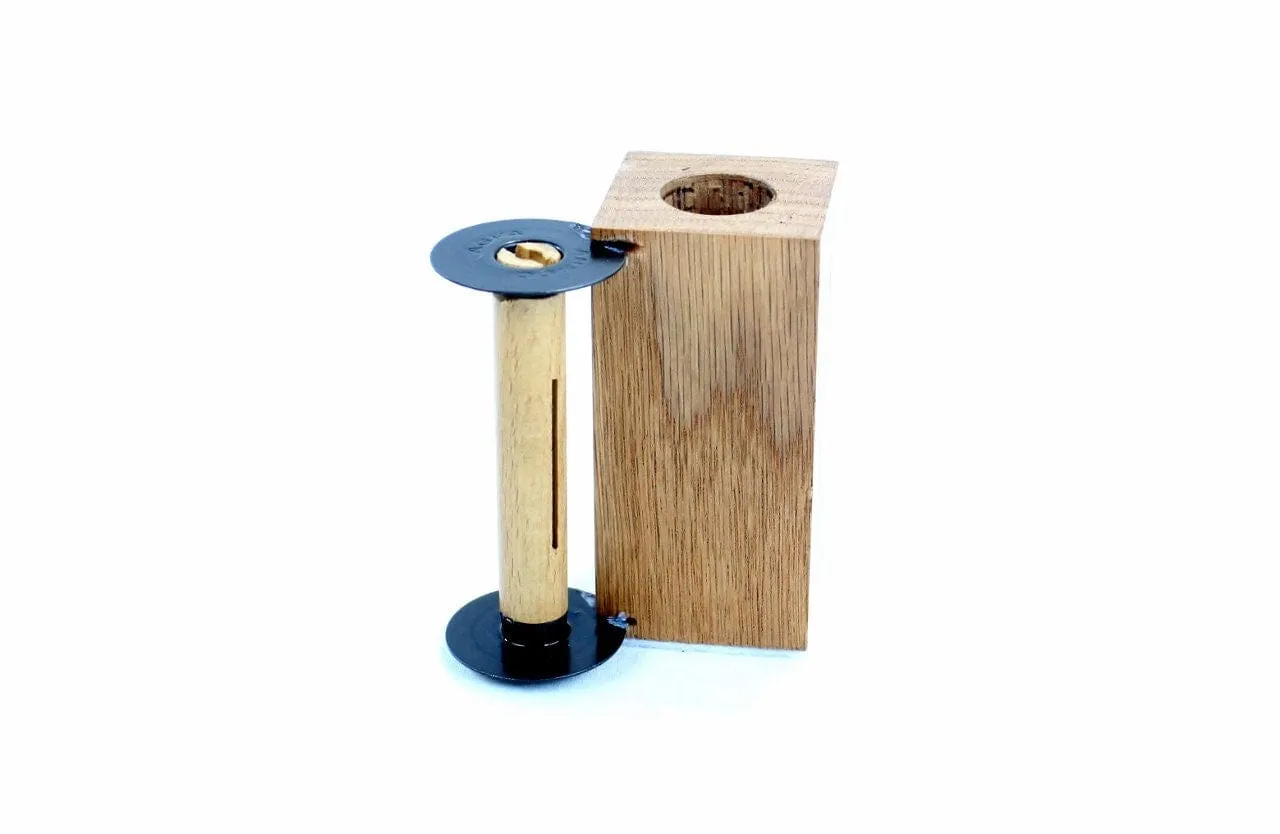 Wooden Wine Bottle Stopper Display Stand - ANSCO D6 Film Spool