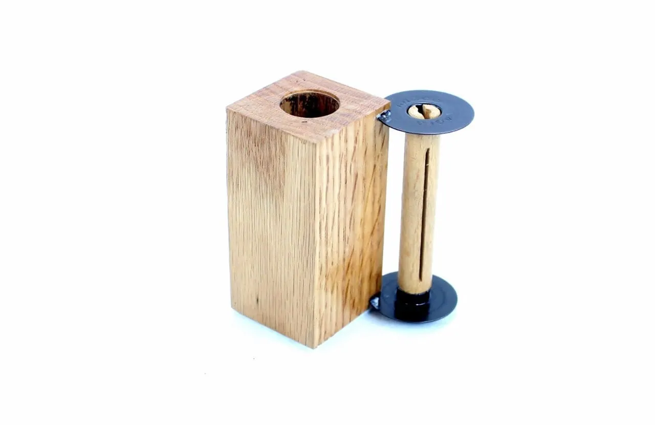 Wooden Wine Bottle Stopper Display Stand - ANSCO D6 Film Spool