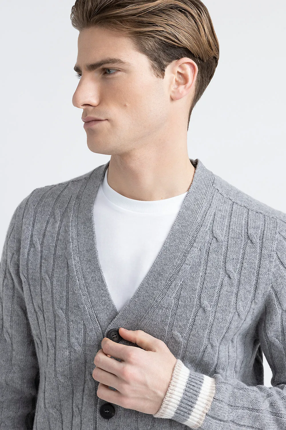 Wool and cashmere cardigan