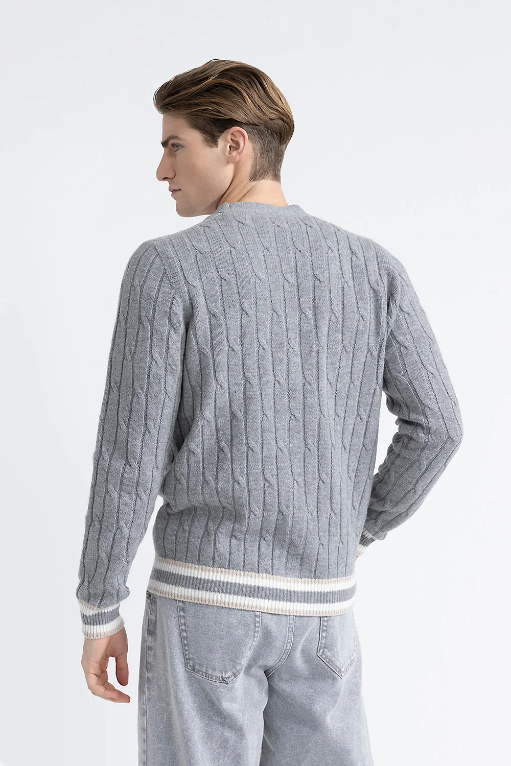 Wool and cashmere cardigan