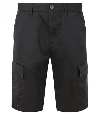 Workwear PRO RTX Pro Cargo Mens Black Shorts 30"-42"