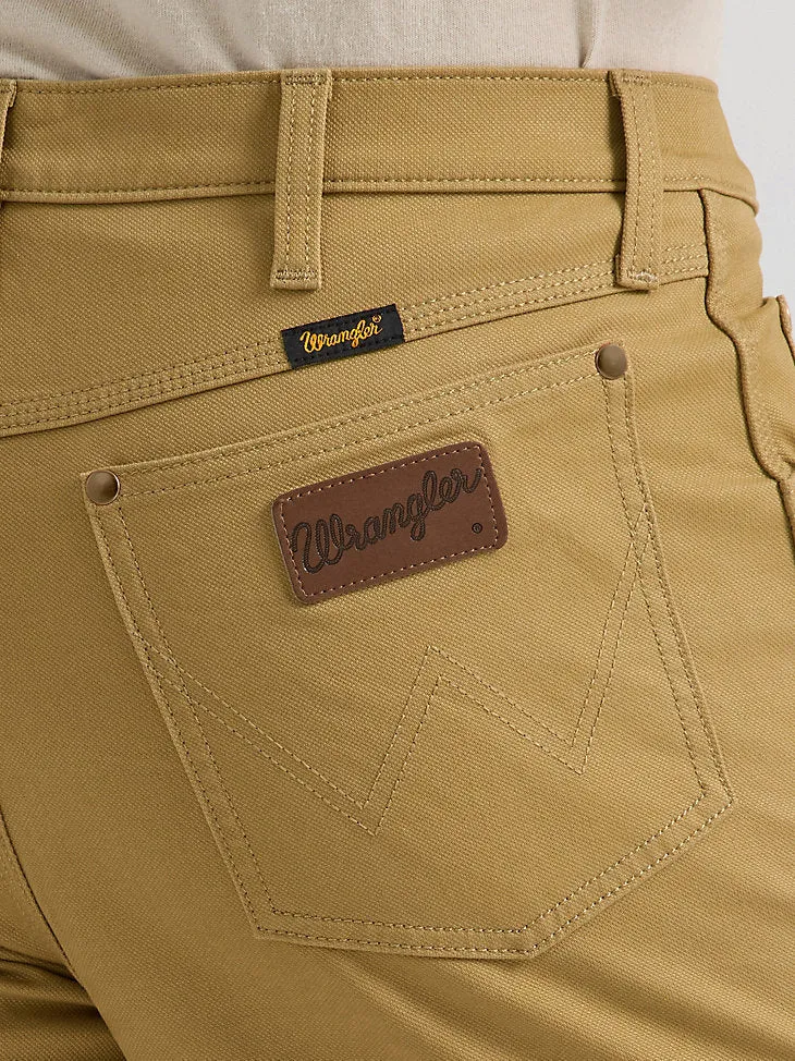 Wrangler Work Tuff Canvas Cowboy Cut Men's Tan