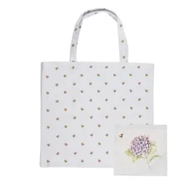 Wrendale Hydrangea Bee Foldable Shopper Bag