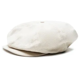 x TRENDYGOLF 8 Panel Herringbone Wool Cap Tan/Cream - AW23