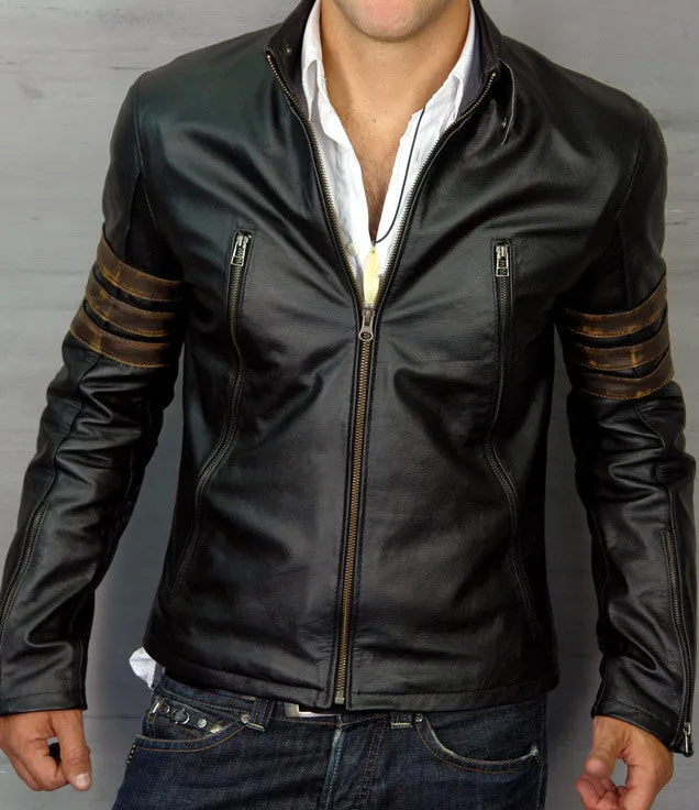 XMEN ORIGINS Leather Jacket Black Edition